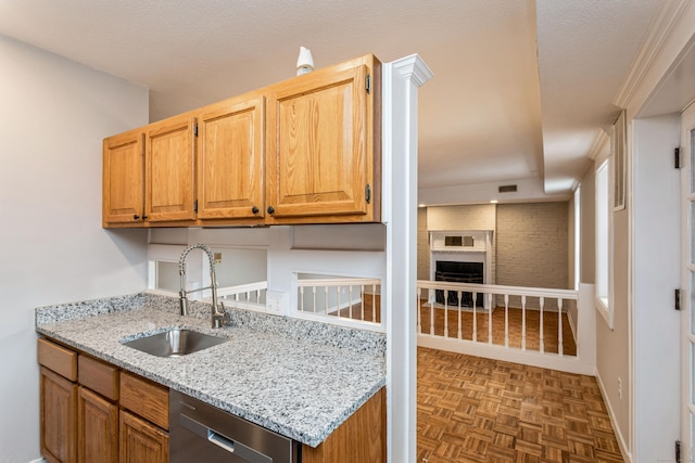 71A Imlay St Unit D2, Hartford, CT 06105 - kitchen featuring stainless steel dishwasher and light stone counters