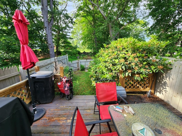 560 Yale Ave Unit 8, Meriden, CT 06450 - wooden deck featuring a fenced backyard