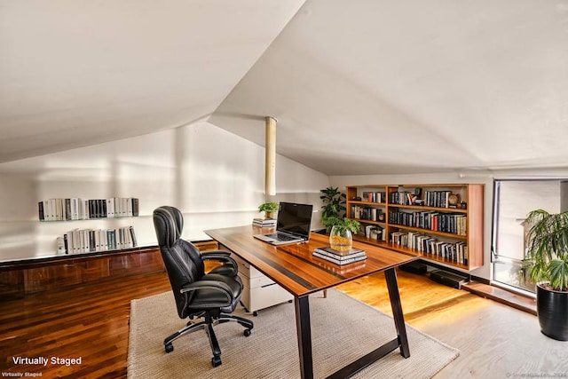113E Country Squire Dr Unit 113E, Cromwell, CT 06416 - office space featuring wood finished floors and vaulted ceiling