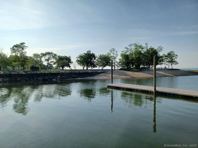 105 Houston Ter, Stamford, CT 06902 - water view featuring a floating dock
