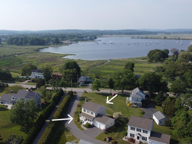 509 Main St Unit 6, Old Saybrook, CT 06475 - aerial overview of property's location with a nearby body of water