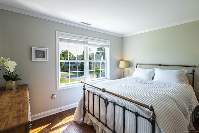 509 Main St Unit 6, Old Saybrook, CT 06475 - bedroom with hardwood / wood-style floors and crown molding