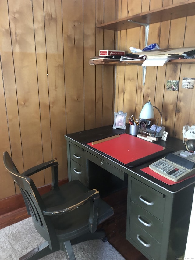 38 Upland Rd, Winchester, CT 06098 - office with wood walls