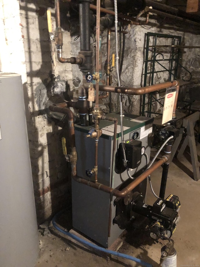 38 Upland Rd, Winchester, CT 06098 - utility room with water heater