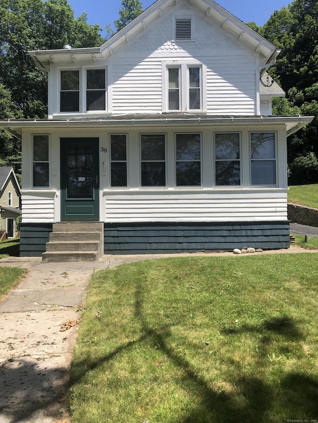 38 Upland Rd, Winchester, CT 06098 - view of front facade featuring a front yard