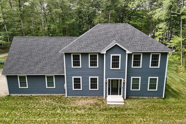 379 Tripp Hollow Rd, Brooklyn, CT 06234 - view of front of home with a front yard and roof with shingles
