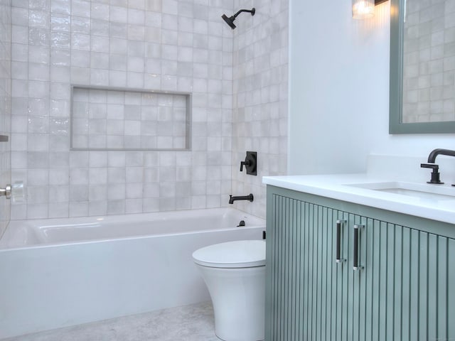 2 Webb Rd, Westport, CT 06880 - bathroom featuring vanity, tub / shower combination, and tile patterned flooring