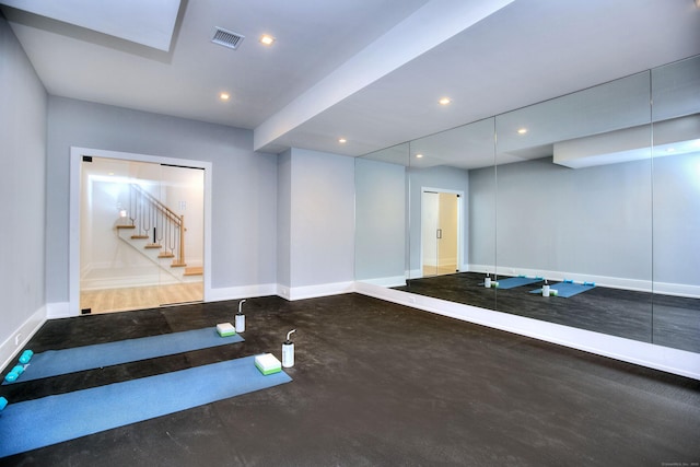 2 Webb Rd, Westport, CT 06880 - exercise area with recessed lighting