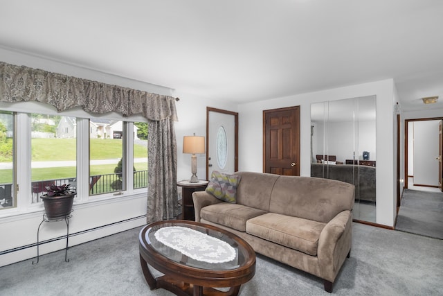29 Birchwood Dr, Killingly, CT 06241 - living area with baseboard heating and carpet