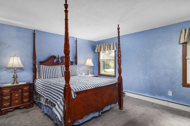29 Birchwood Dr, Killingly, CT 06241 - carpeted bedroom with baseboard heating and a textured ceiling
