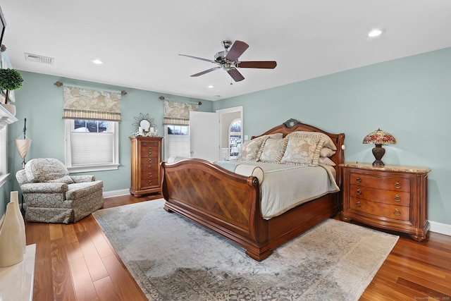 10 Amato Dr, Wethersfield, CT 06109 - bedroom with wood finished floors, recessed lighting, and ceiling fan