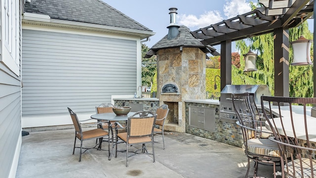 10 Amato Dr, Wethersfield, CT 06109 - view of patio / terrace with an outdoor kitchen and outdoor dining space