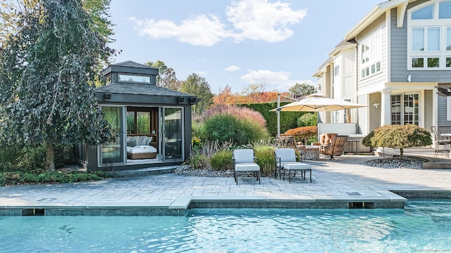 10 Amato Dr, Wethersfield, CT 06109 - outdoor pool featuring a patio area