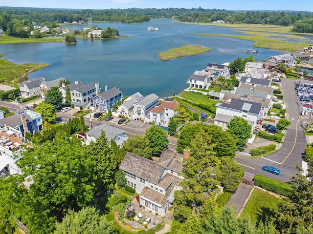 216 Hillspoint Rd, Westport, CT 06880 - aerial view of residential area featuring a nearby body of water