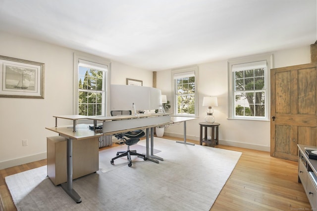 216 Hillspoint Rd, Westport, CT 06880 - office featuring light wood-type flooring