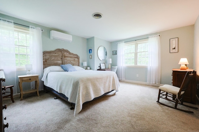 15 Harris Rd, Salem, CT 06420 - carpeted bedroom with an AC wall unit and baseboards