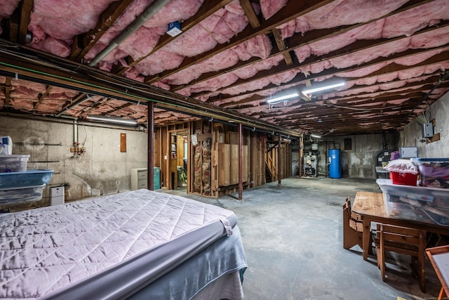 98 Torrington Ave, Canton, CT 06019 - unfinished below grade area with water heater