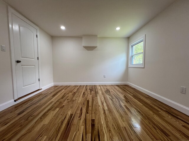 52 Sylvan St, Avon, CT 06001 - spare room featuring wood finished floors and recessed lighting