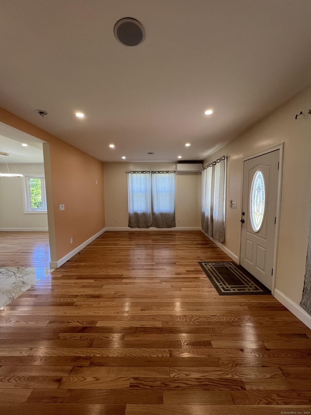 372 Oakland St, Manchester, CT 06042 - foyer featuring wood finished floors and recessed lighting