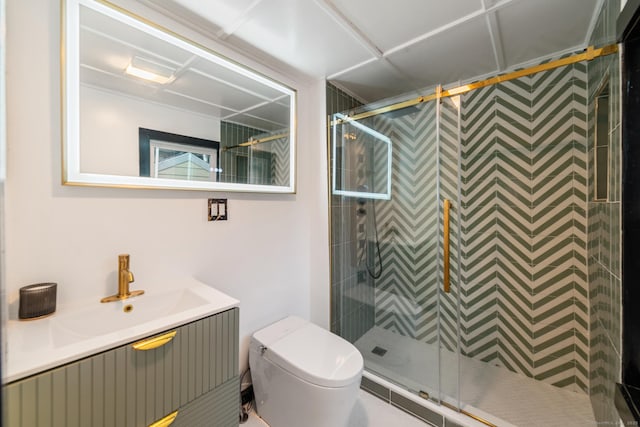 486 Barlow St, Bristol, CT 06010 - bathroom featuring a stall shower and vanity