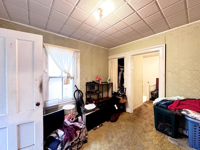 26 Lamberton St, New Haven, CT 06519 - carpeted bedroom featuring crown molding and a closet
