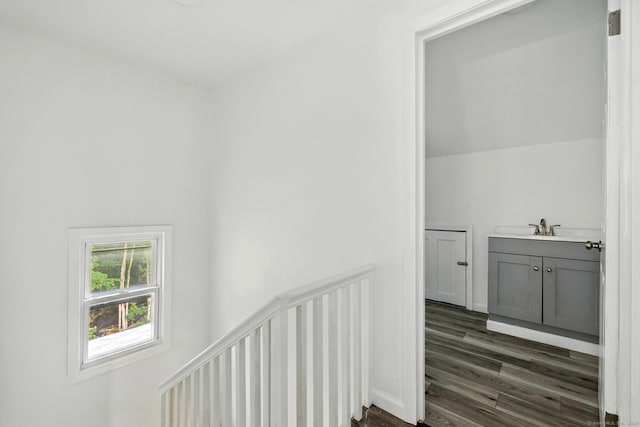 971 New Litchfield St, Torrington, CT 06790 - stairs featuring wood finished floors