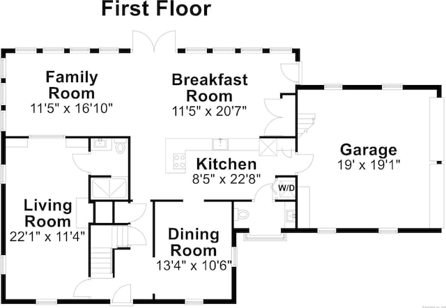 251 Ridgewood Rd, West Hartford, CT 06107 - view of room layout