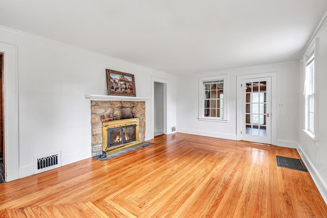 3 Wheeler Dr, Trumbull, CT 06611 - unfurnished living room with a fireplace and wood finished floors