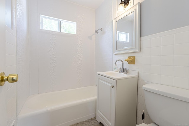 47 Manwaring Rd, Norwich, CT 06360 - full bath with vanity, shower / washtub combination, and tile walls