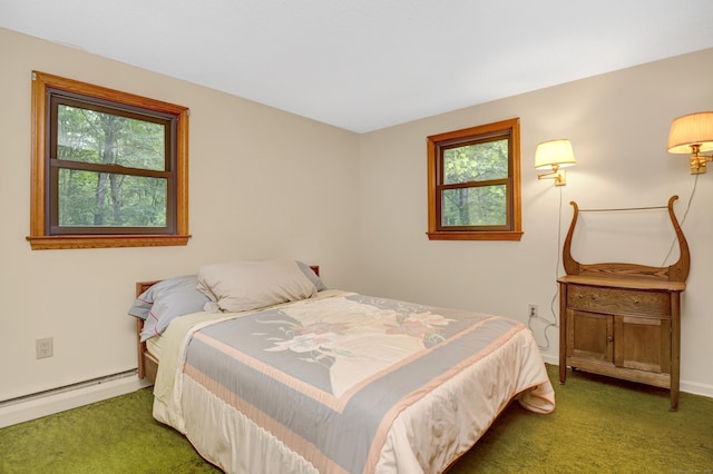 116 Bellridge Rd, Glastonbury, CT 06033 - carpeted bedroom with baseboards and baseboard heating