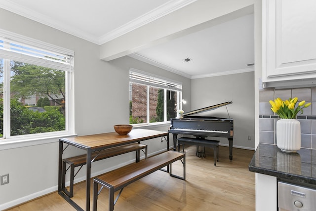 116 Southport Woods Dr, Fairfield, CT 06890 - living area featuring light wood-style floors and ornamental molding