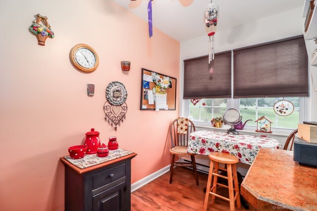 29 Whisconier Vlg Unit 29, Brookfield, CT 06804 - dining area with wood finished floors and baseboards