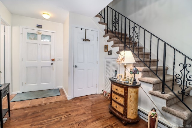 29 Whisconier Vlg Unit 29, Brookfield, CT 06804 - foyer featuring wood finished floors and stairs