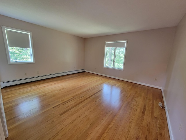 12 Enrico Rd, Bolton, CT 06043 - unfurnished room with a baseboard radiator and wood finished floors