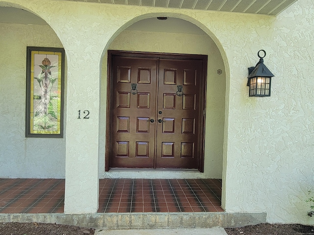 12 Enrico Rd, Bolton, CT 06043 - entrance to property featuring stucco siding