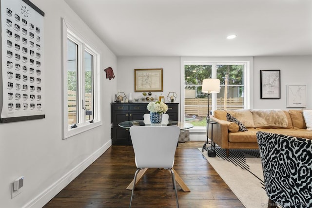 1207 Stillson Rd, Fairfield, CT 06824 - living room with plenty of natural light, dark wood finished floors, and recessed lighting