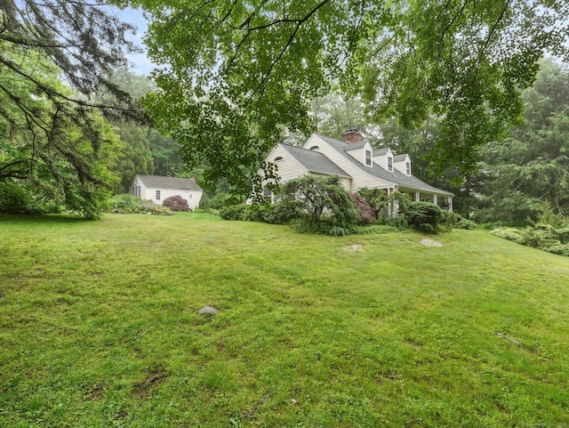 33 Great Pasture Rd, Redding, CT 06896 - view of grassy yard featuring an outdoor structure