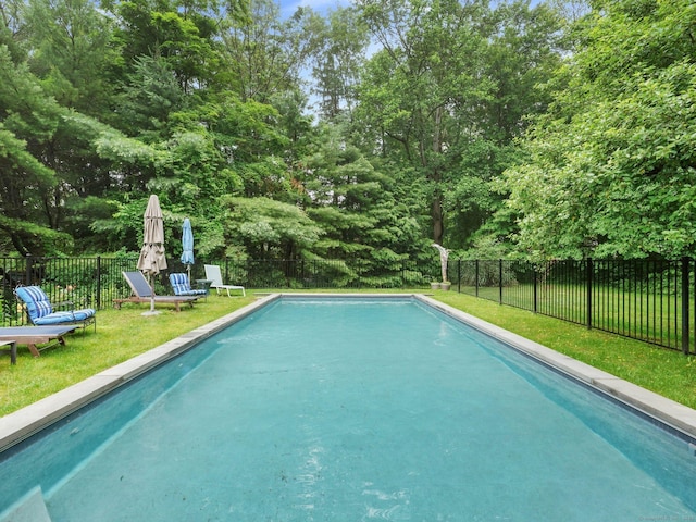 33 Great Pasture Rd, Redding, CT 06896 - view of swimming pool featuring a fenced backyard