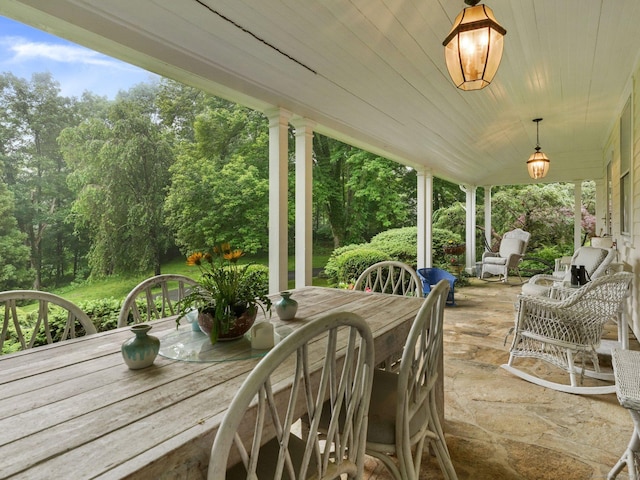 33 Great Pasture Rd, Redding, CT 06896 - view of covered porch