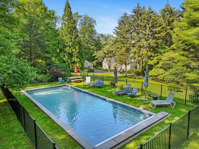 33 Great Pasture Rd, Redding, CT 06896 - view of pool with a fenced backyard