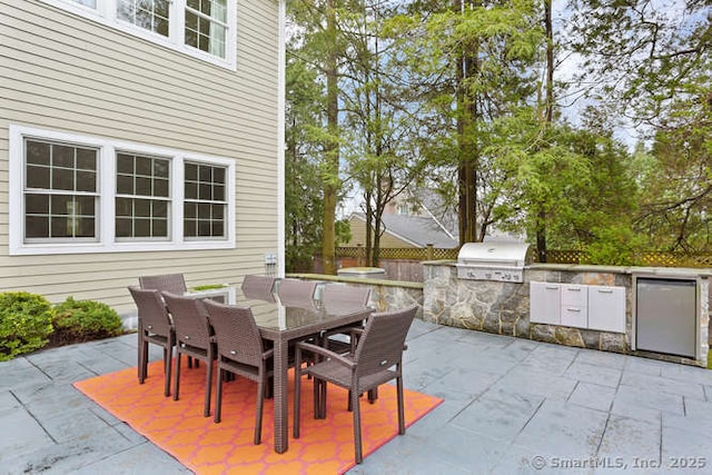 24 Nimitz Pl, Greenwich, CT 06870 - view of patio with area for grilling and outdoor dining area