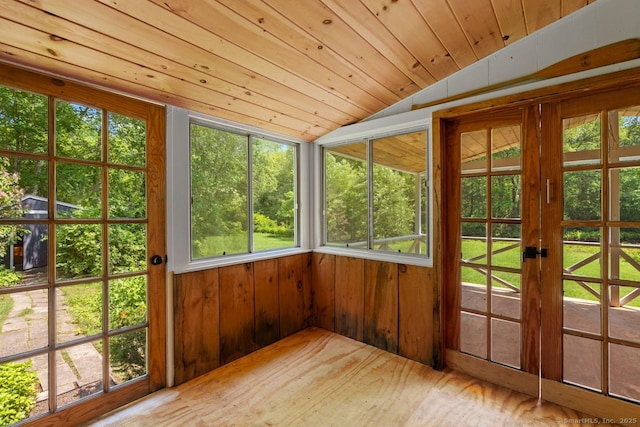 57 River Rd, Clinton, CT 06413 - unfurnished sunroom with vaulted ceiling and french doors