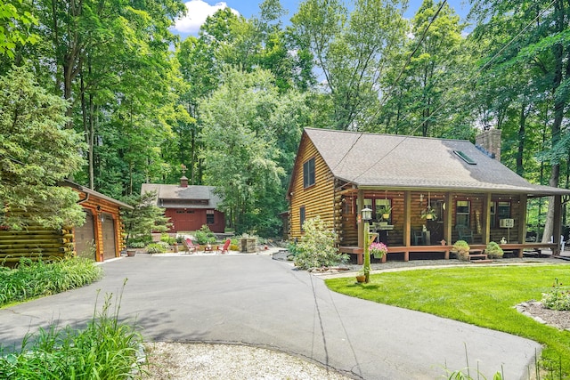 80 Jill Ln, Cheshire, CT 06410 - view of home's community with a garage and a lawn