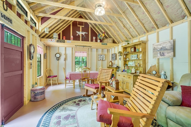 80 Jill Ln, Cheshire, CT 06410 - living area featuring high vaulted ceiling