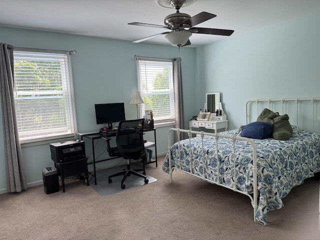 2480 Whitney Ave Unit 2, Hamden, CT 06518 - carpeted bedroom featuring ceiling fan and an office area