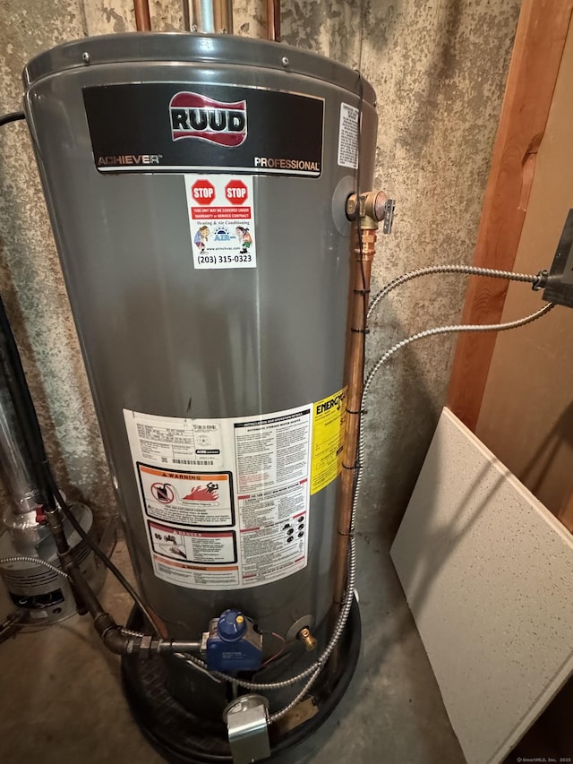 2480 Whitney Ave Unit 2, Hamden, CT 06518 - utilities with gas water heater