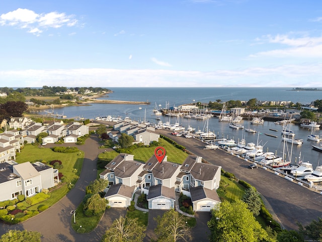 8 Oyster Landing Rd Unit 8, Milford, CT 06460 - drone / aerial view of a nearby body of water and numerous boat docks