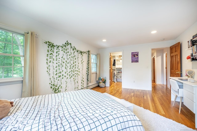 39 Aspen Mill Rd, Ridgefield, CT 06877 - bedroom with multiple windows, wood finished floors, and recessed lighting
