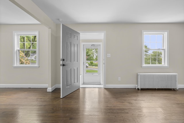 5 Skiff Pkwy, North Haven, CT 06473 - entryway with radiator, healthy amount of natural light, and dark wood-style flooring