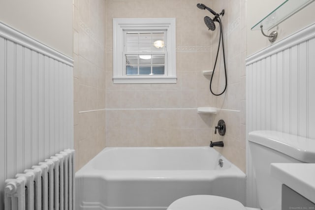 5 Skiff Pkwy, North Haven, CT 06473 - full bathroom featuring radiator heating unit, tub / shower combination, and vanity
